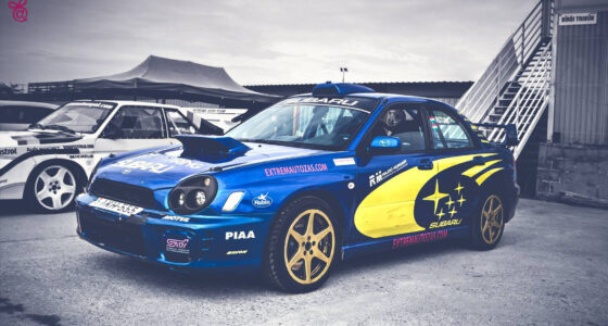 Subaru Impreza versenyautó vezetés